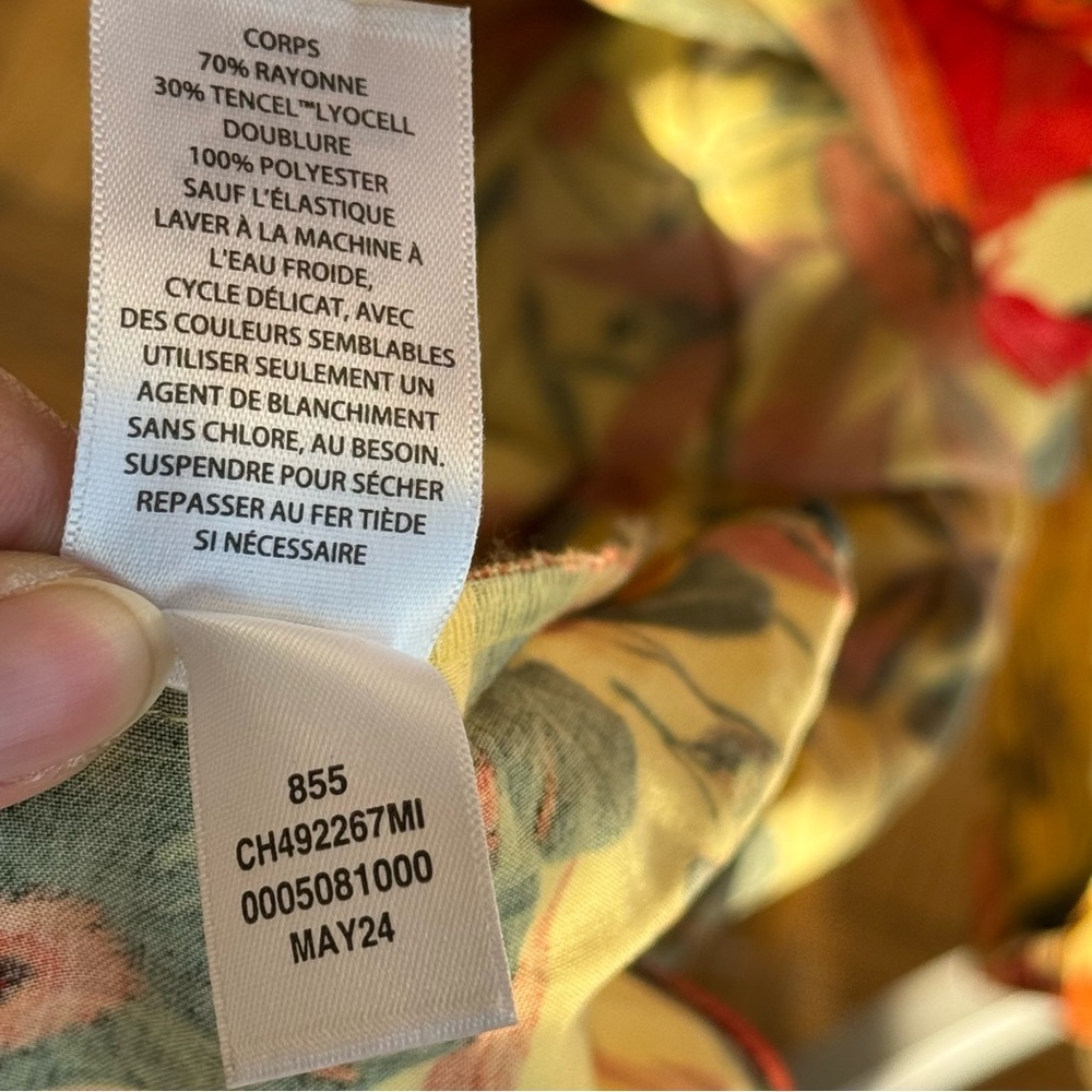 NWT CHELSEA28 Ruffle Midi Dress Layered Floral Ankle Length Boho Cottagecore L - Picture 11 of 15